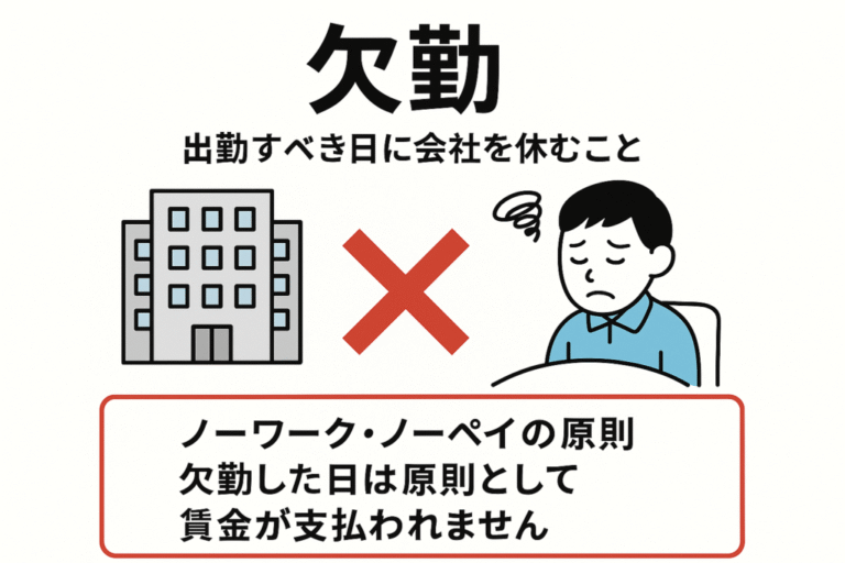 欠勤とは?給与への影響や計算方法、休職・休業・有給との違いを解説|基礎知識|ジョブカン給与計算