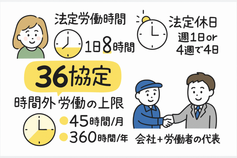 36協定をわかりやすく解説!残業時間の上限や届出の流れ【2025年版】|基礎知識|ジョブカン給与計算